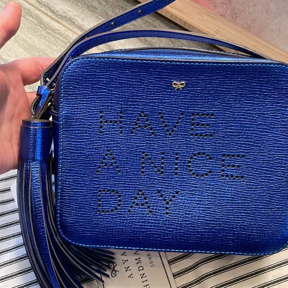 NWOT Anya Hindmarch ‘Have a Nice Day’ crossbody - Picture 2 of 5